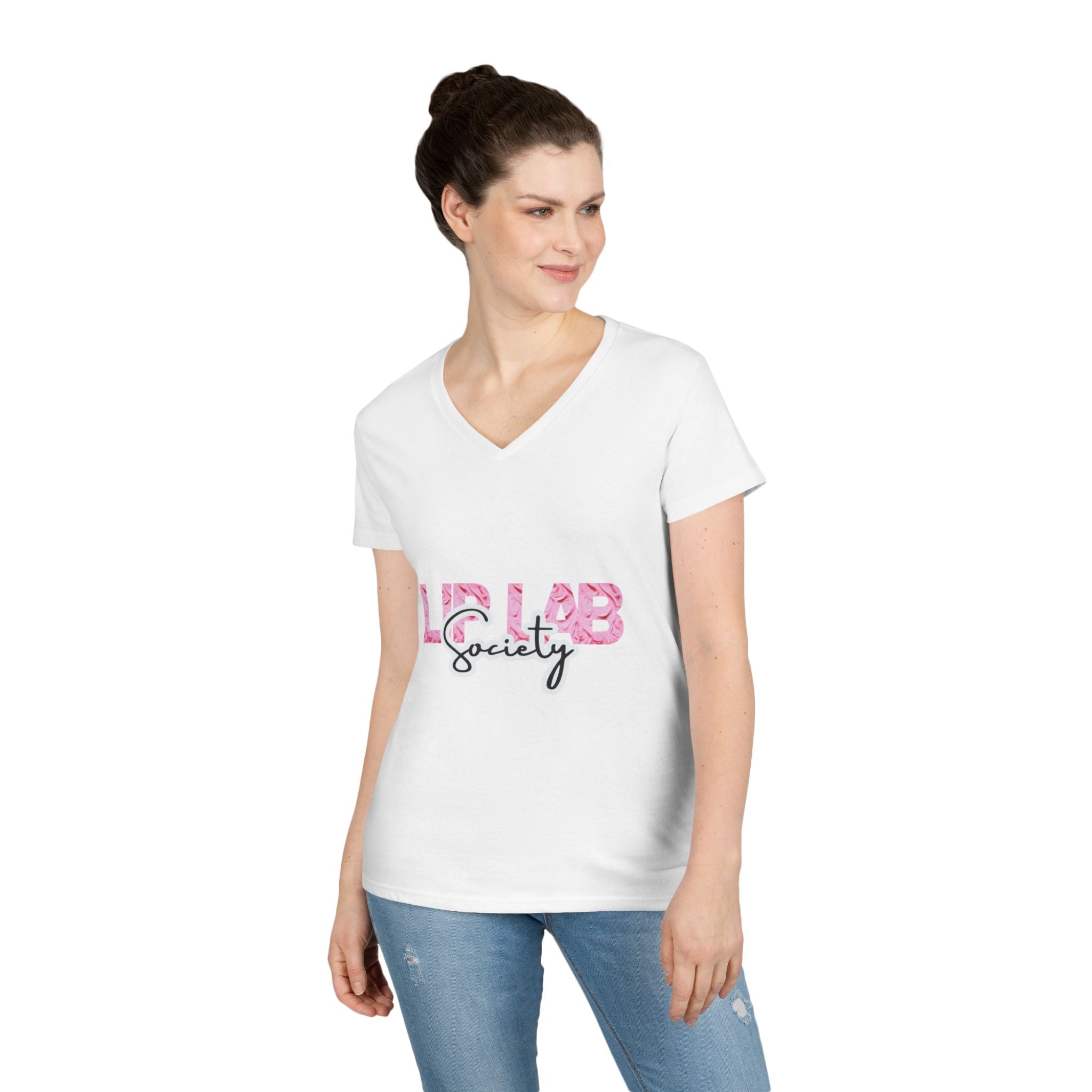 Lip Lab Society V-Neck Tee